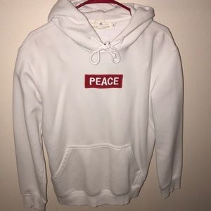 H&M Peace Box logo hoodie